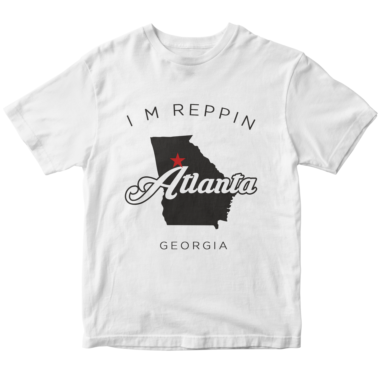 Atlanta Georgia Filled-in T-shirt