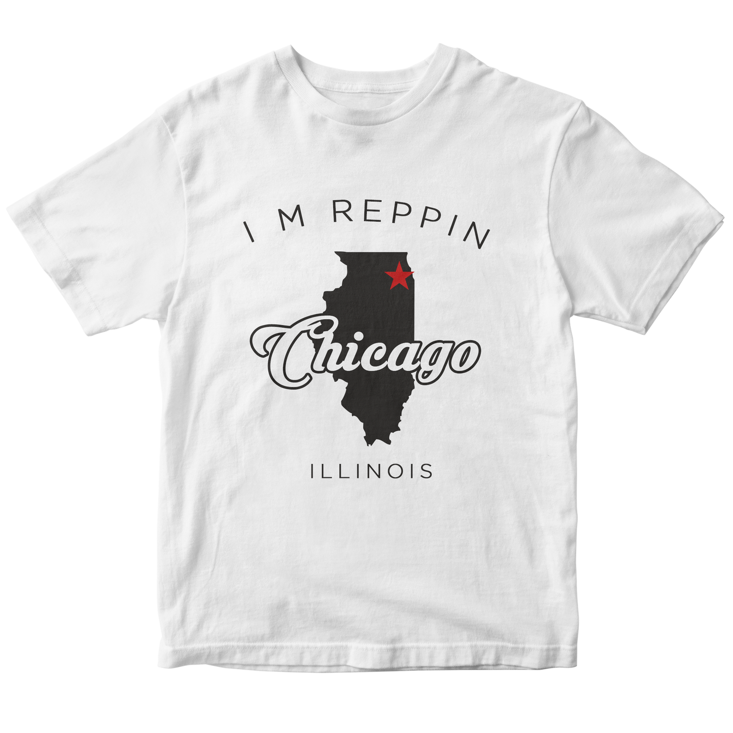 Chicago Illinois Filled-in T-shirt