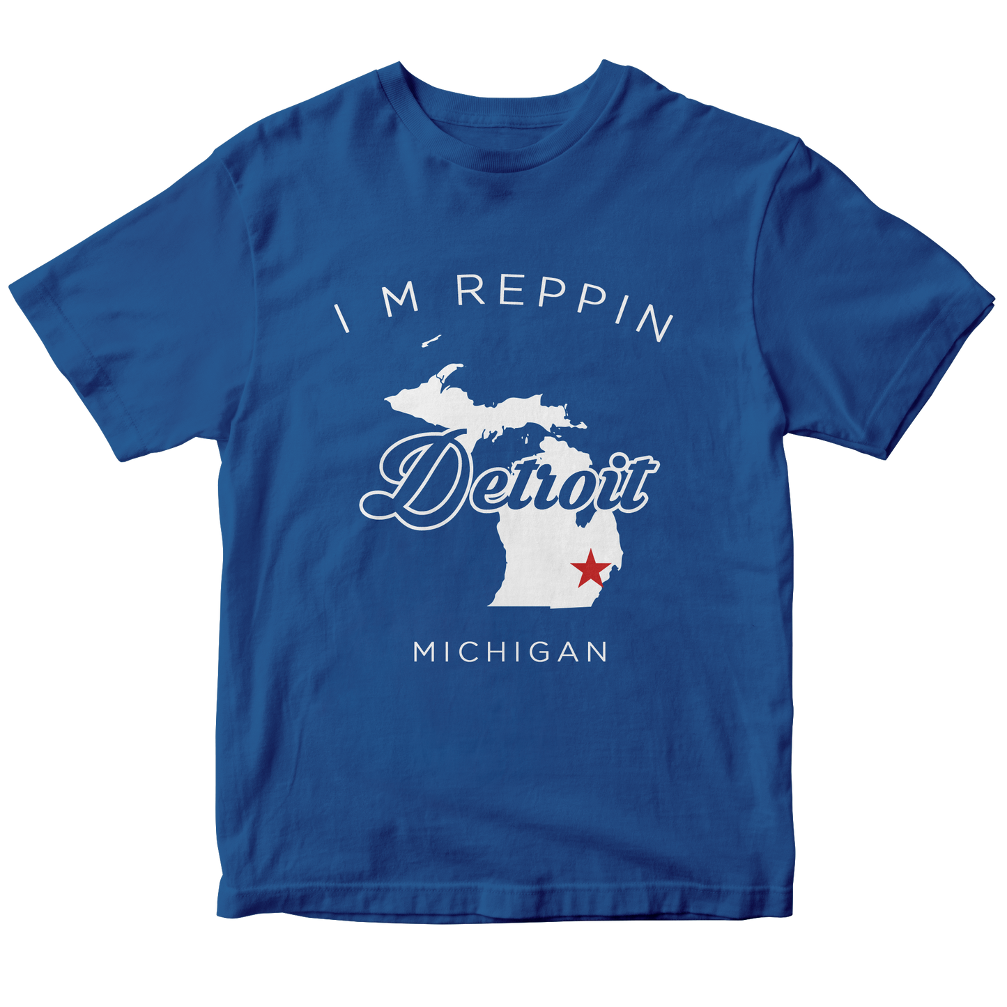 Detroit Michigan Filled-in T-shirt