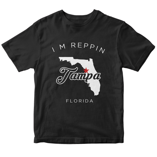 Tampa Florida Filled-in T-shirt