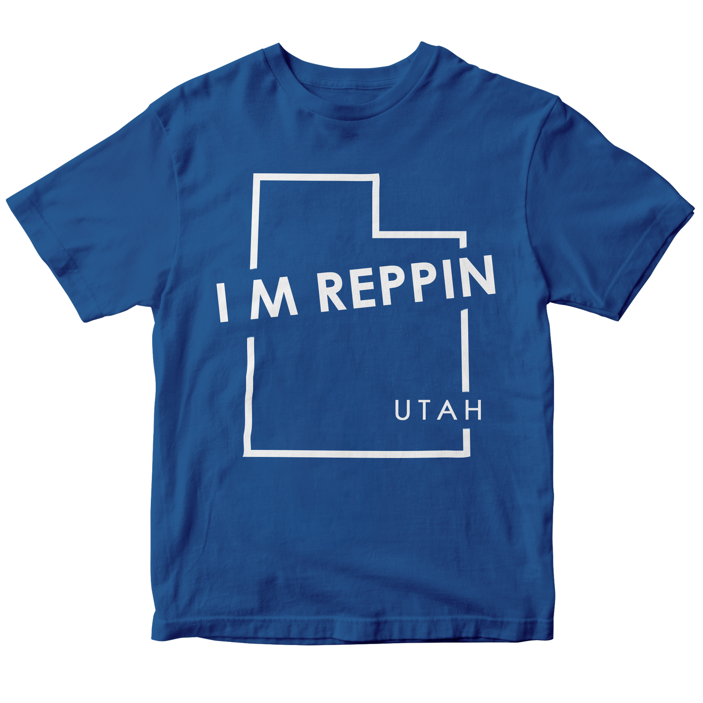 Utah State Outline T-shirt - I M Reppin