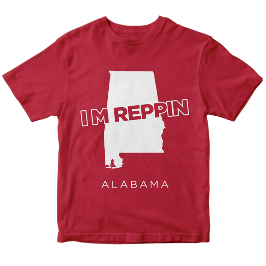 Alabama State Filled-in T-shirt