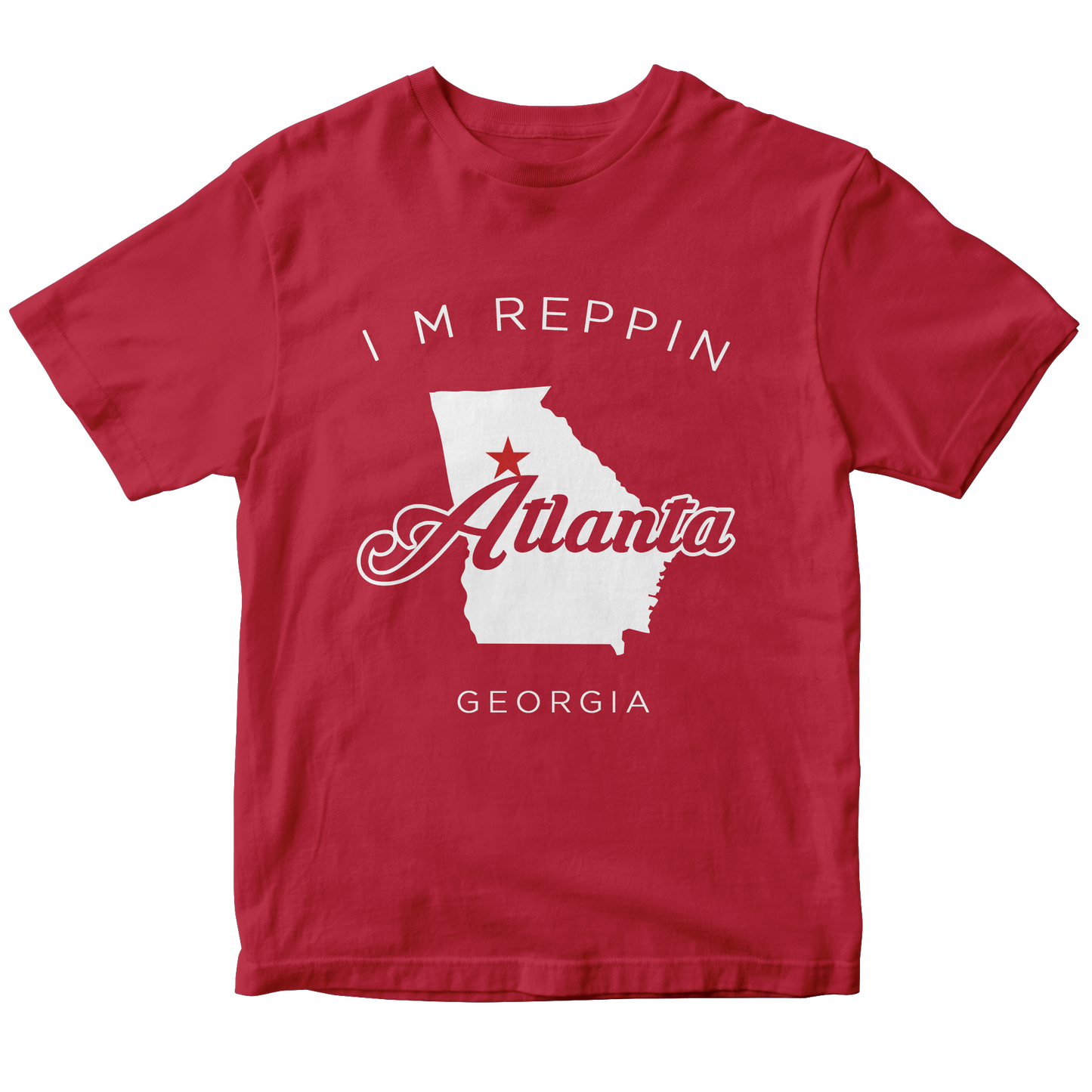 Atlanta Georgia Filled-in T-shirt
