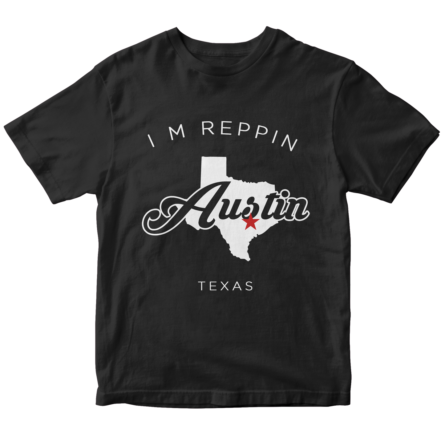 Austin Texas Filled-in T-shirt
