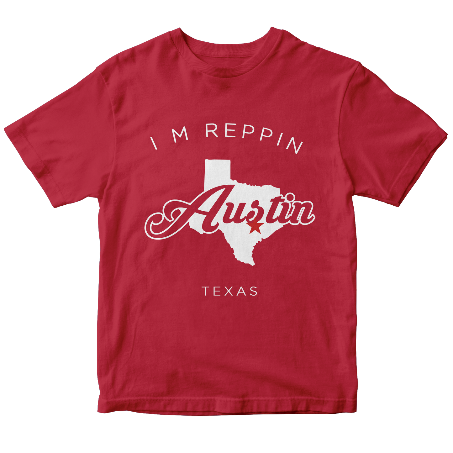 Austin Texas Filled-in T-shirt