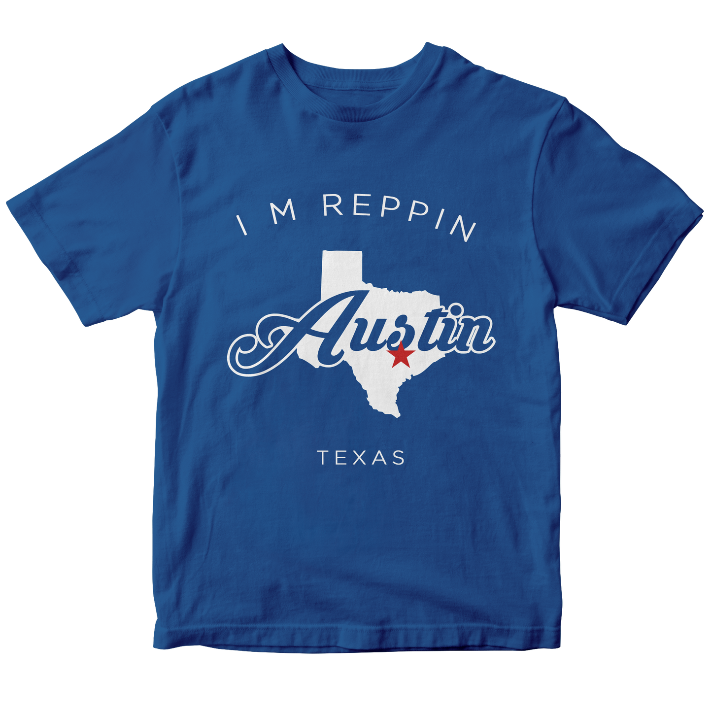 Austin Texas Filled-in T-shirt