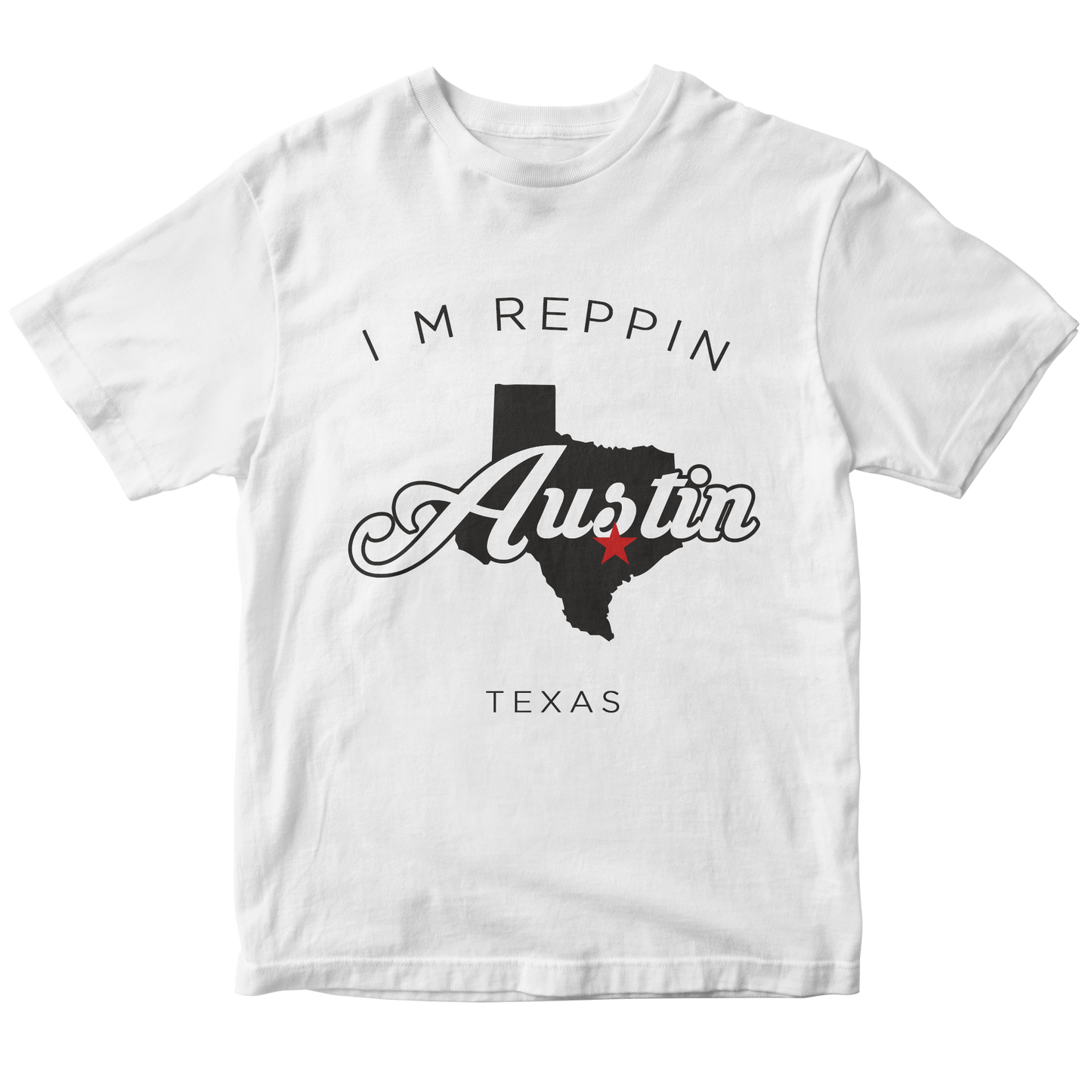 Austin Texas Filled-in T-shirt