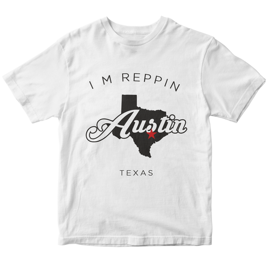 Austin Texas Filled-in T-shirt