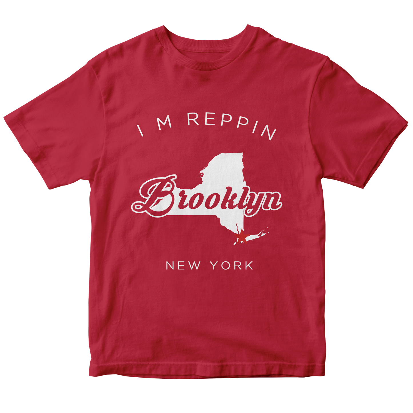 Brooklyn New York Filled-in T-shirt
