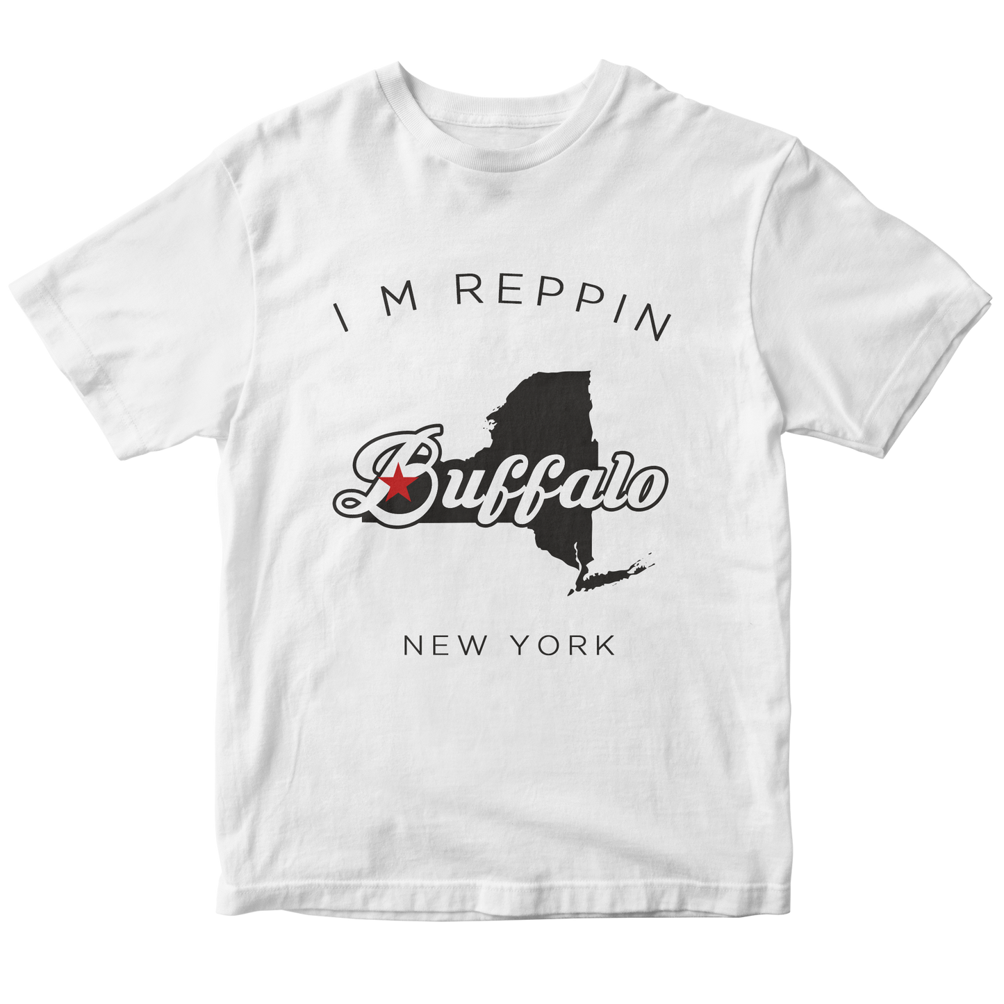 Buffalo New York Filled-in T-shirt