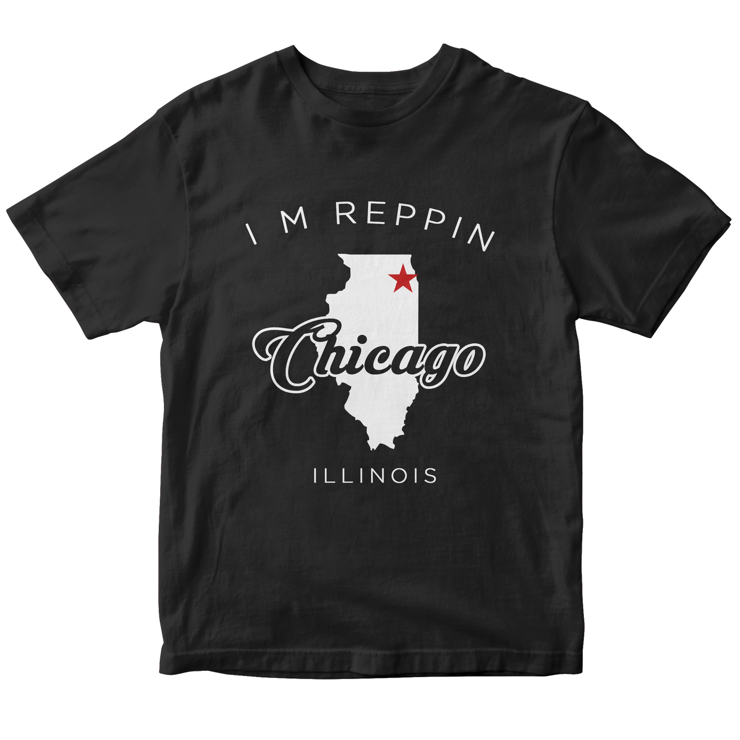 Chicago Illinois Filled-in T-shirt