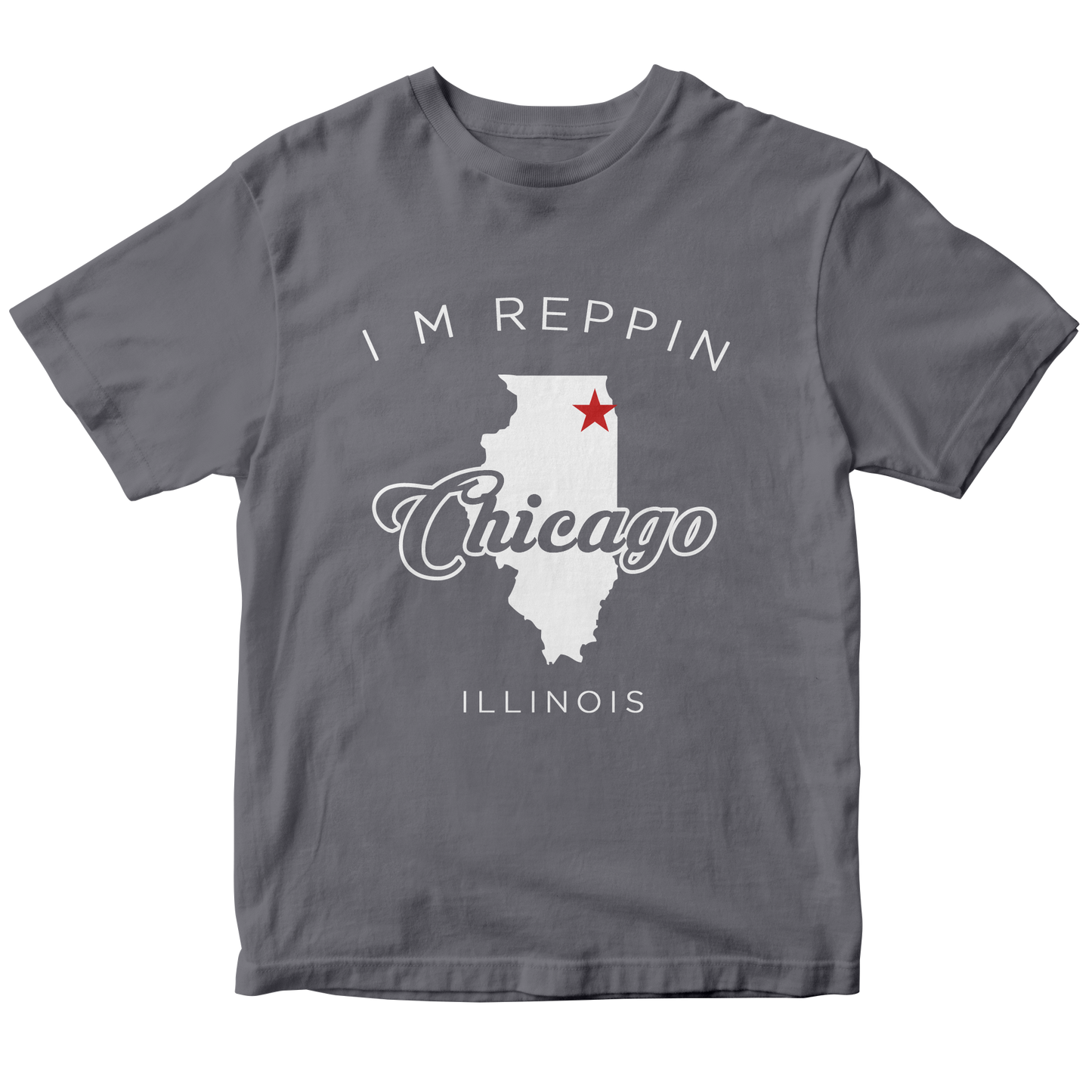 Chicago Illinois Filled-in T-shirt