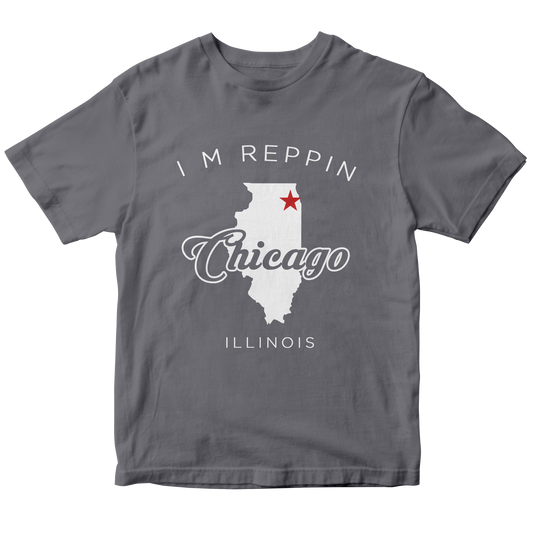 Chicago Illinois Filled-in T-shirt