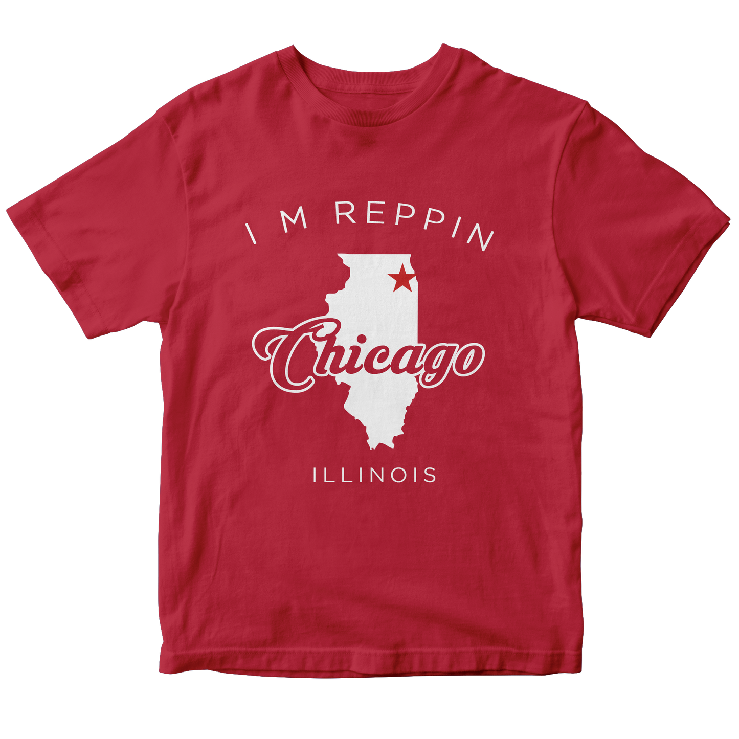 Chicago Illinois Filled-in T-shirt