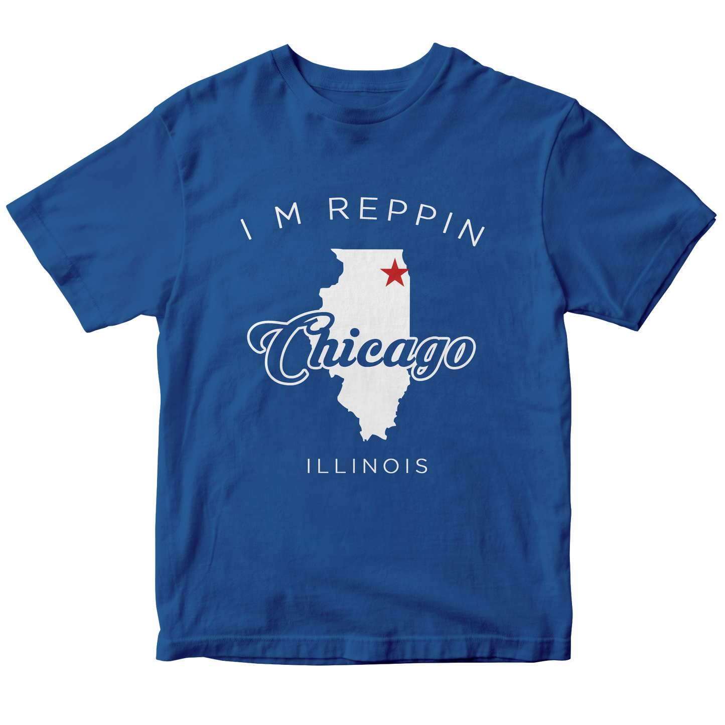 Chicago Illinois Filled-in T-shirt