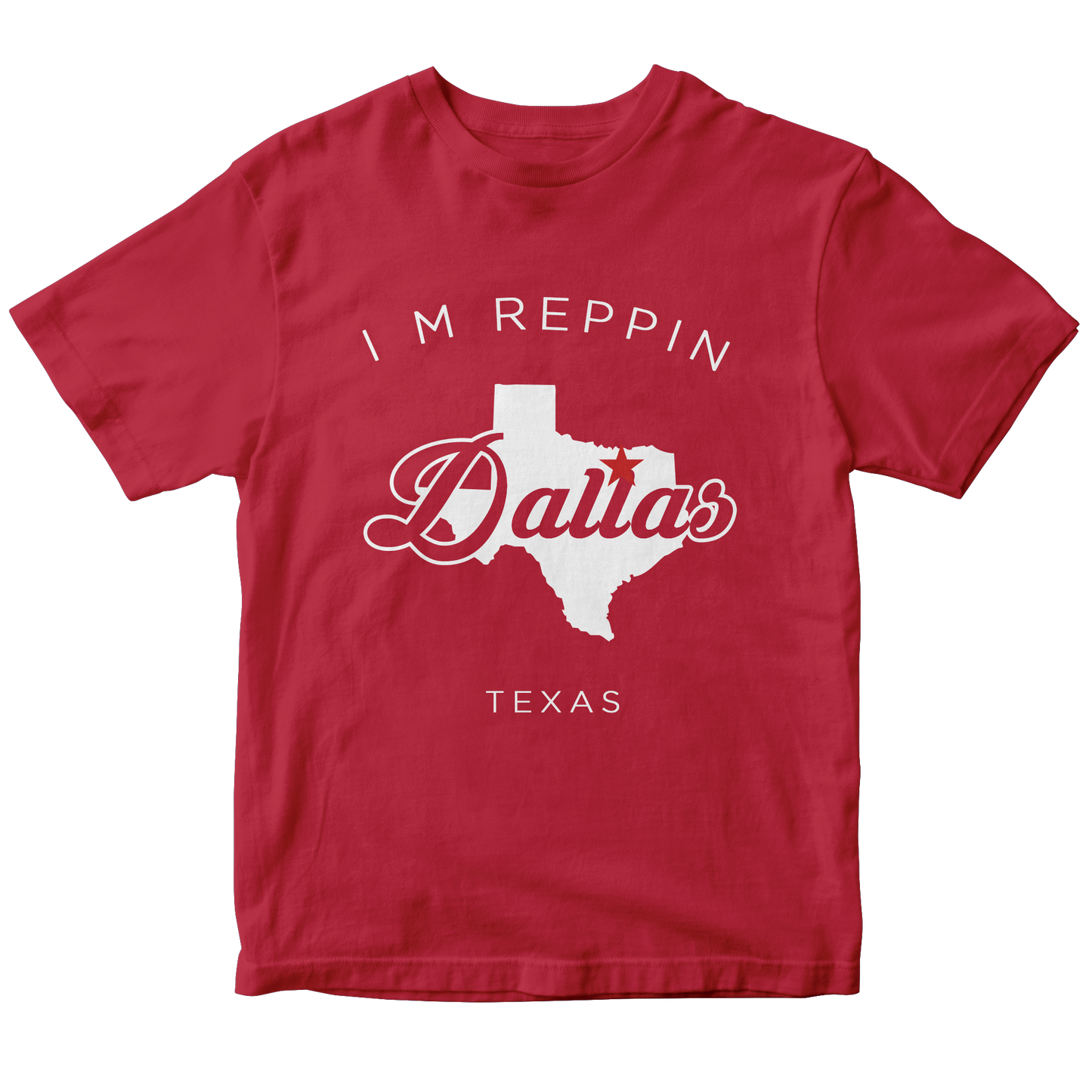 Dallas Texas Filled-in T-shirt