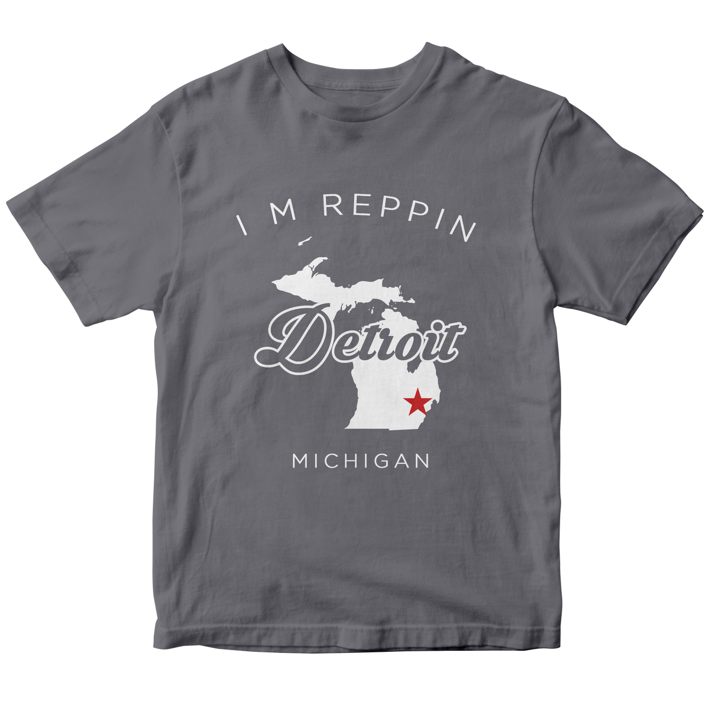 Detroit Michigan Filled-in T-shirt