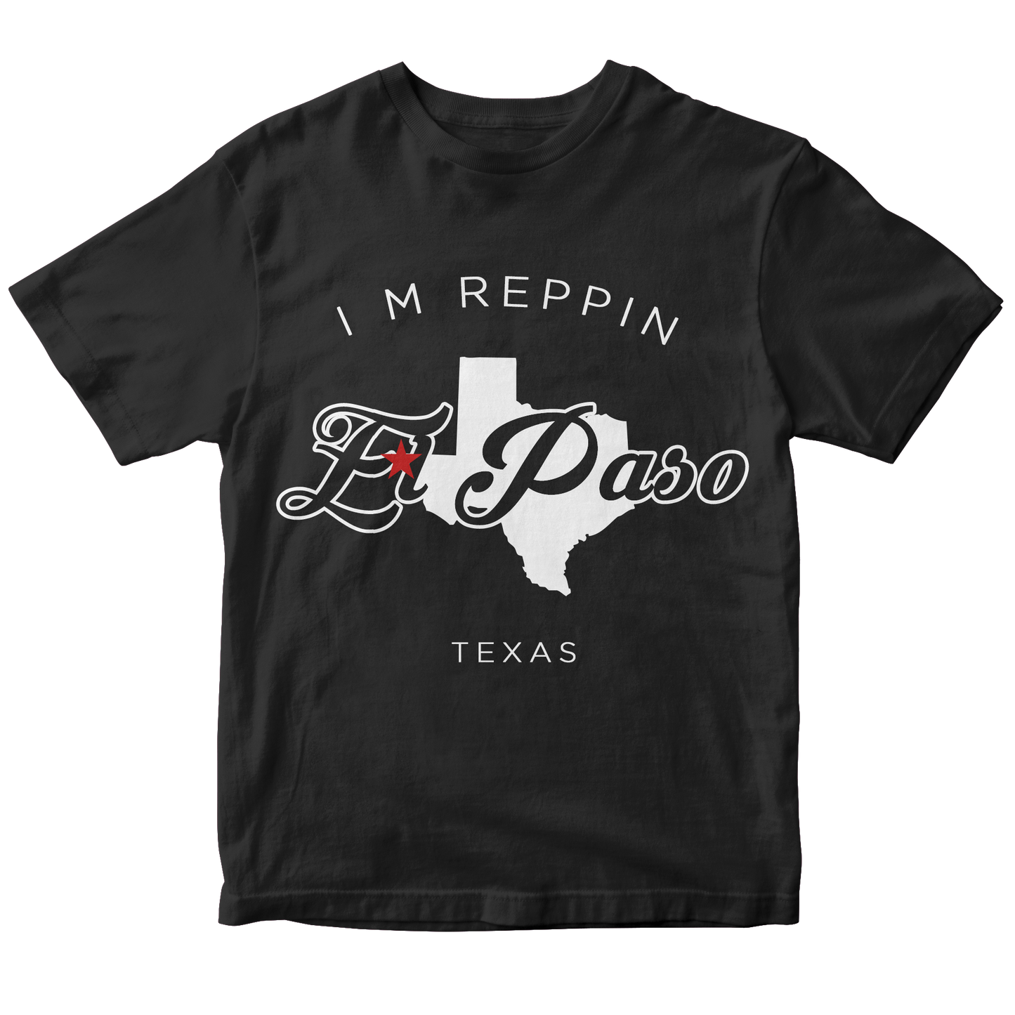 El Paso Texas Filled-in T-shirt
