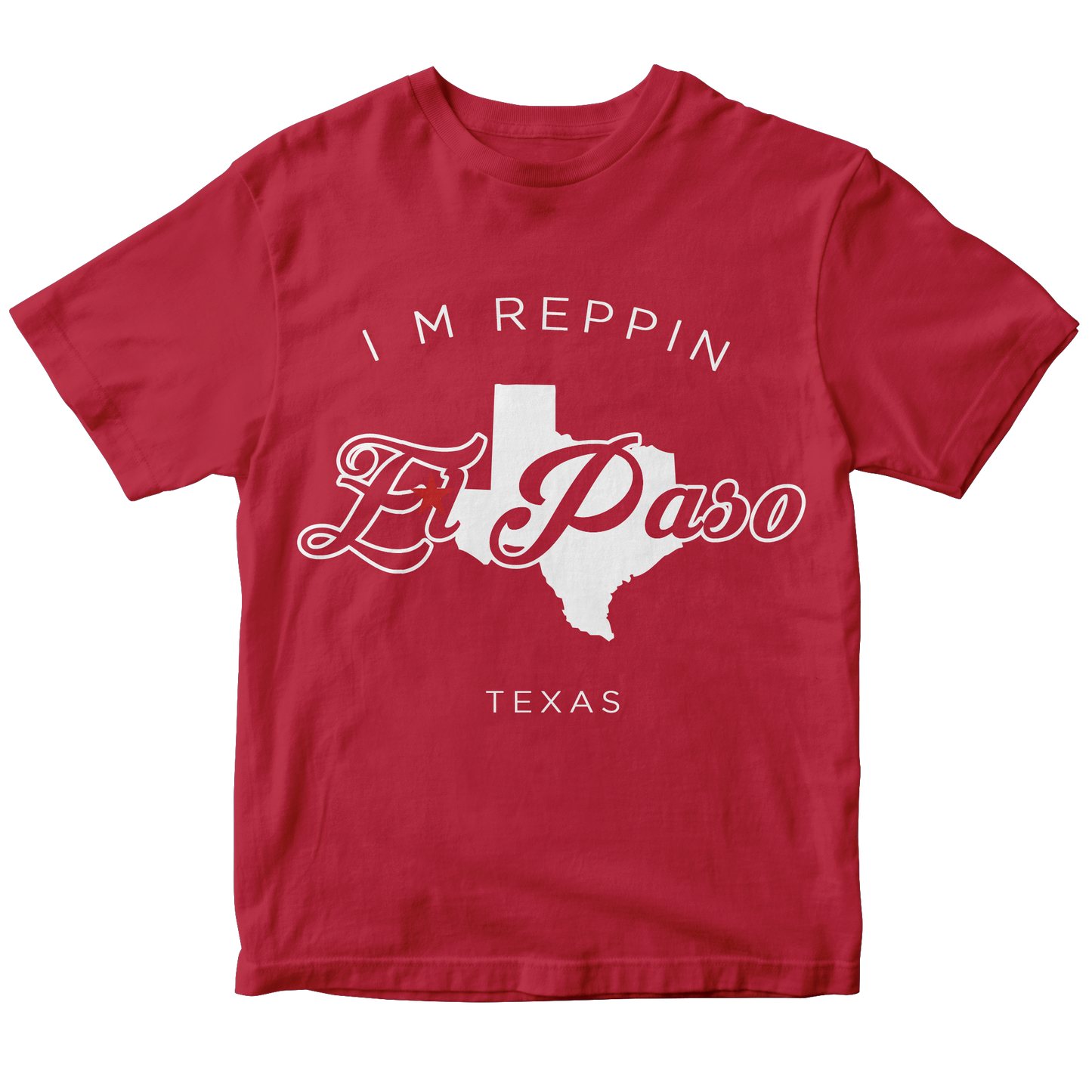 El Paso Texas Filled-in T-shirt