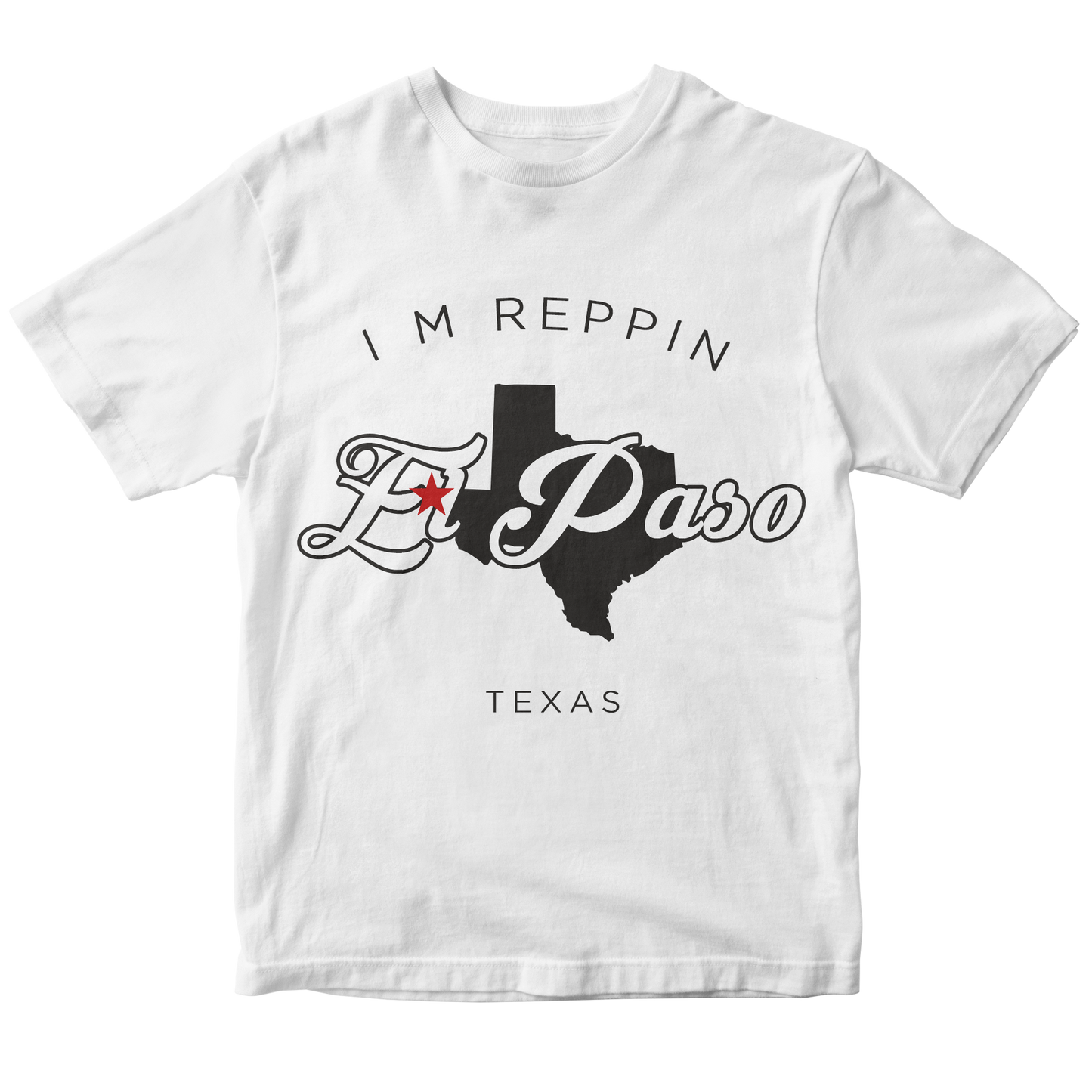 El Paso Texas Filled-in T-shirt