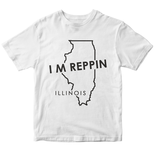 Illinois State Outline T-shirt