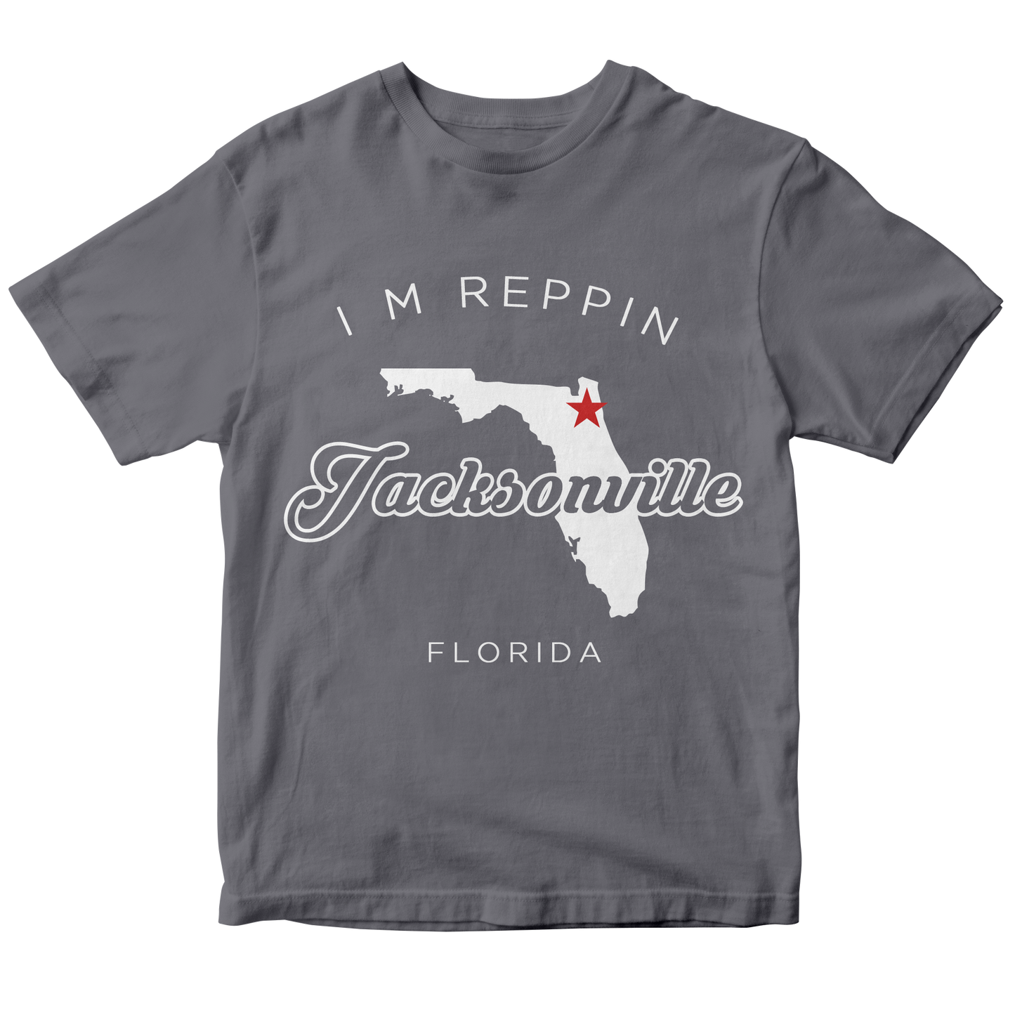 Jacksonville Florida Filled-in T-shirt