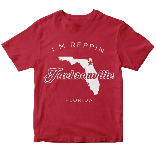 Jacksonville Florida Filled-in T-shirt