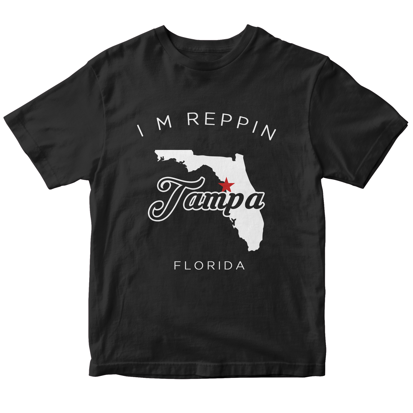 Tampa Florida Filled-in T-shirt