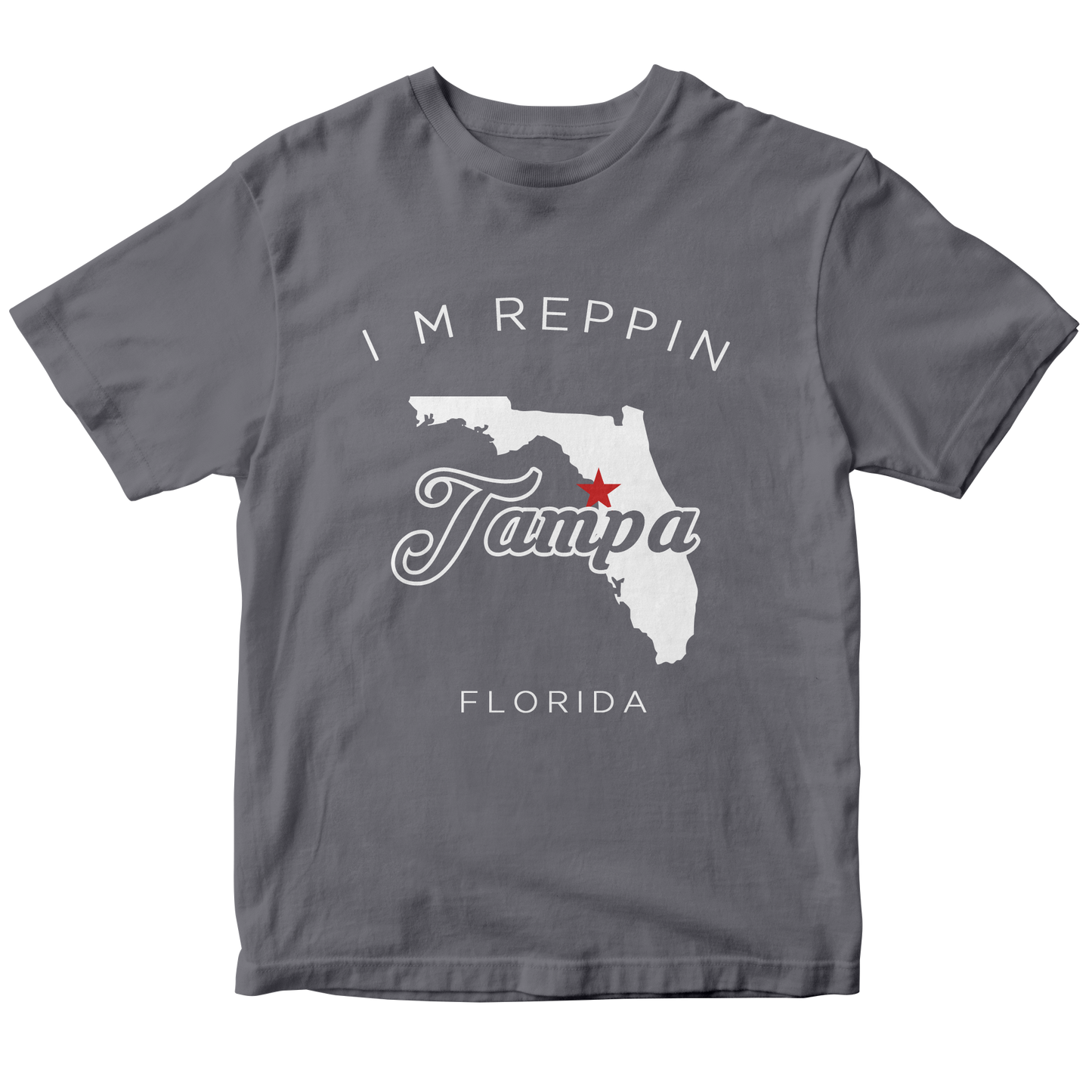 Tampa Florida Filled-in T-shirt