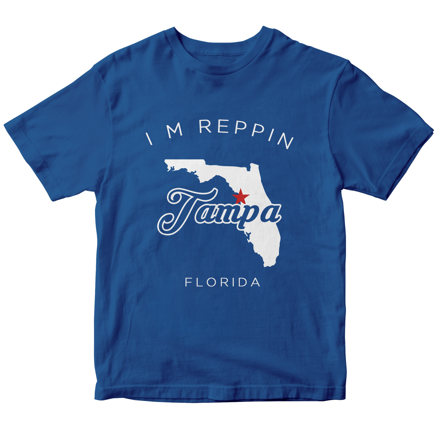 Tampa Florida Filled-in T-shirt