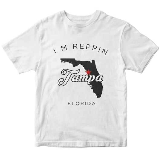 Tampa Florida Filled-in T-shirt