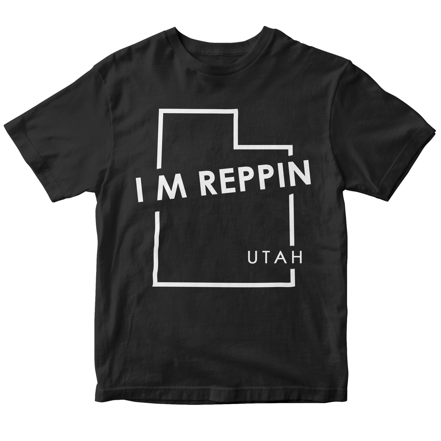 Utah State Outline T-shirt - I M Reppin