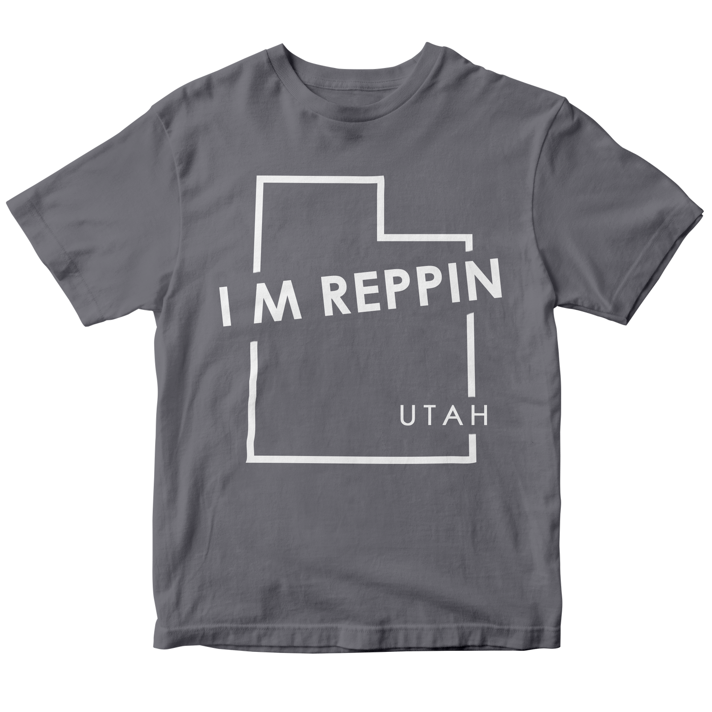 Utah State Outline T-shirt - I M Reppin