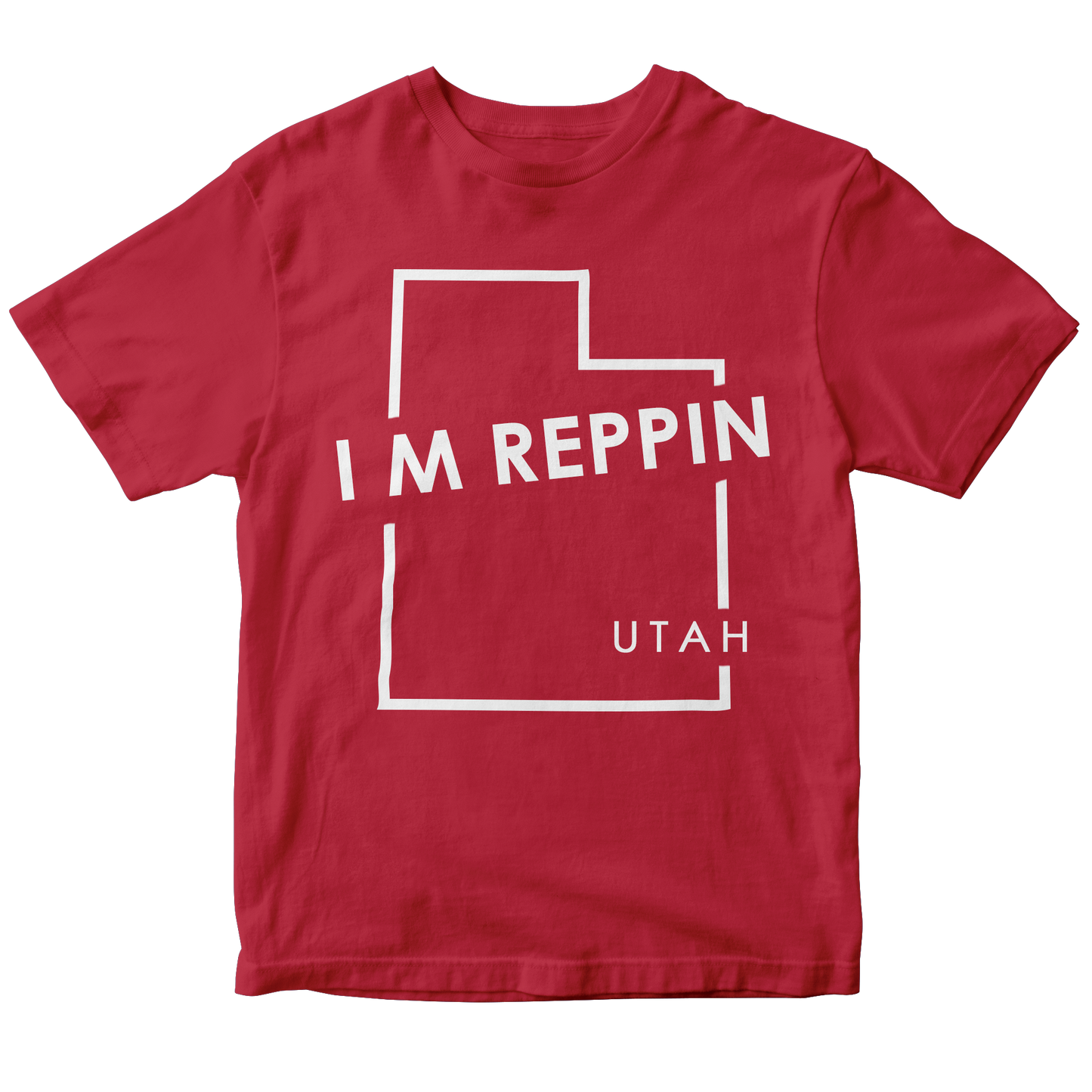 Utah State Outline T-shirt - I M Reppin