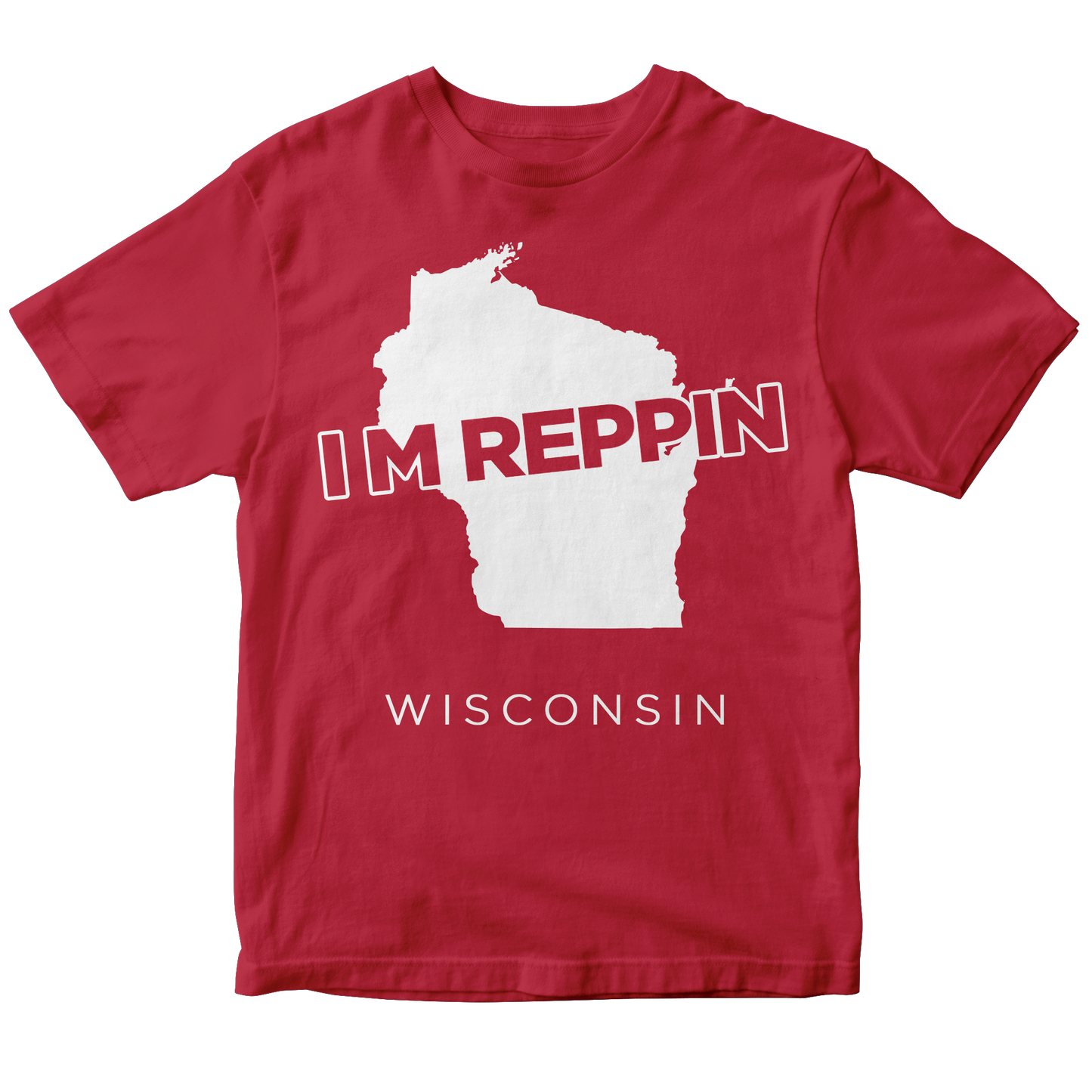 Wisconsin Filled-in T-shirt