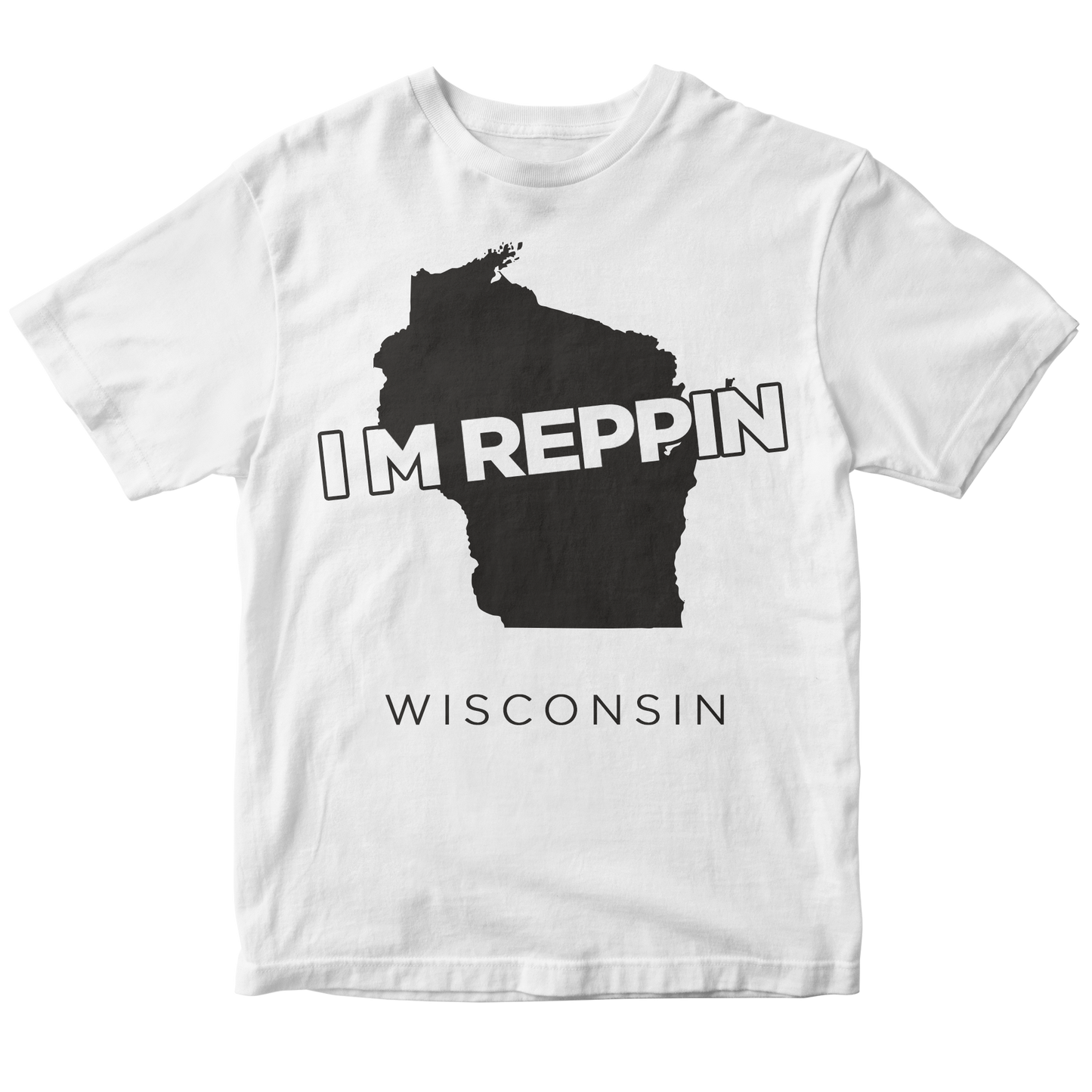 Wisconsin Filled-in T-shirt